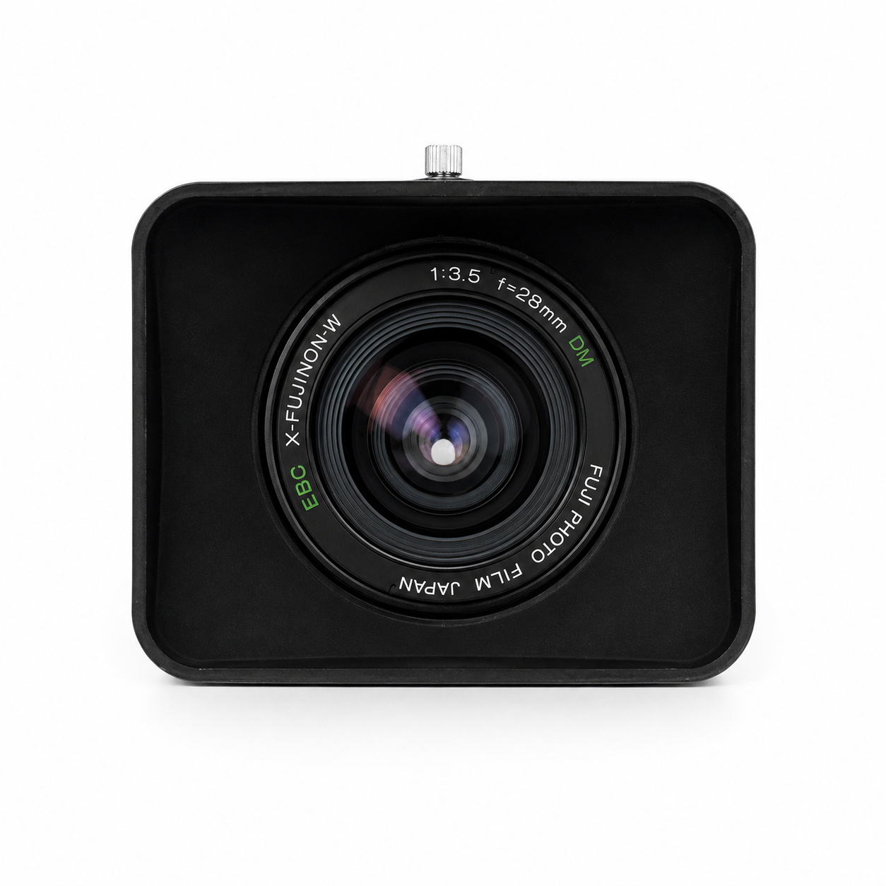 Fuji EBC X-Fujinon-W 28mm f/3.5 + Original Rectangle Lens Hood