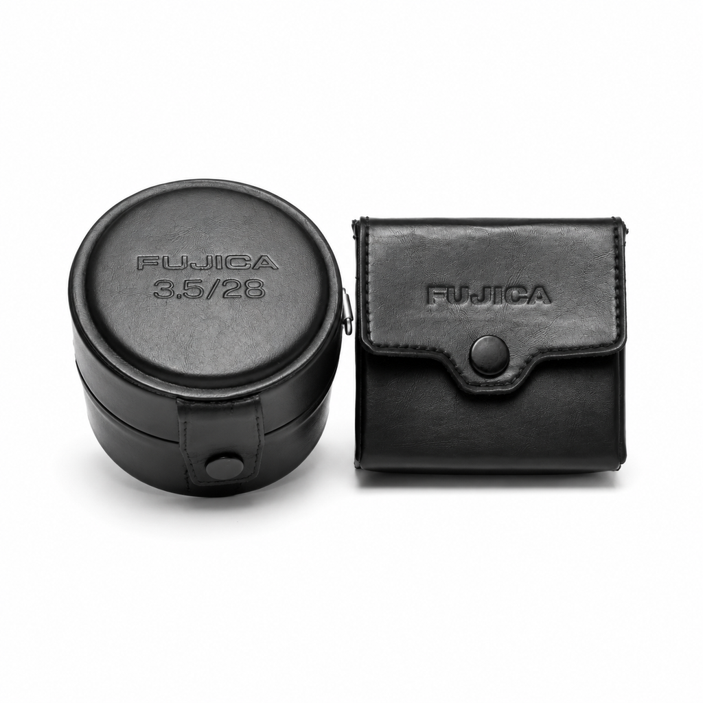 Fuji EBC X-Fujinon-W 28mm f/3.5 + Original Rectangle Lens Hood
