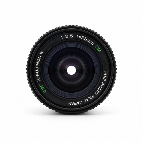 Fuji EBC X-Fujinon-W 28mm f/3.5 + Original Rectangle Lens Hood