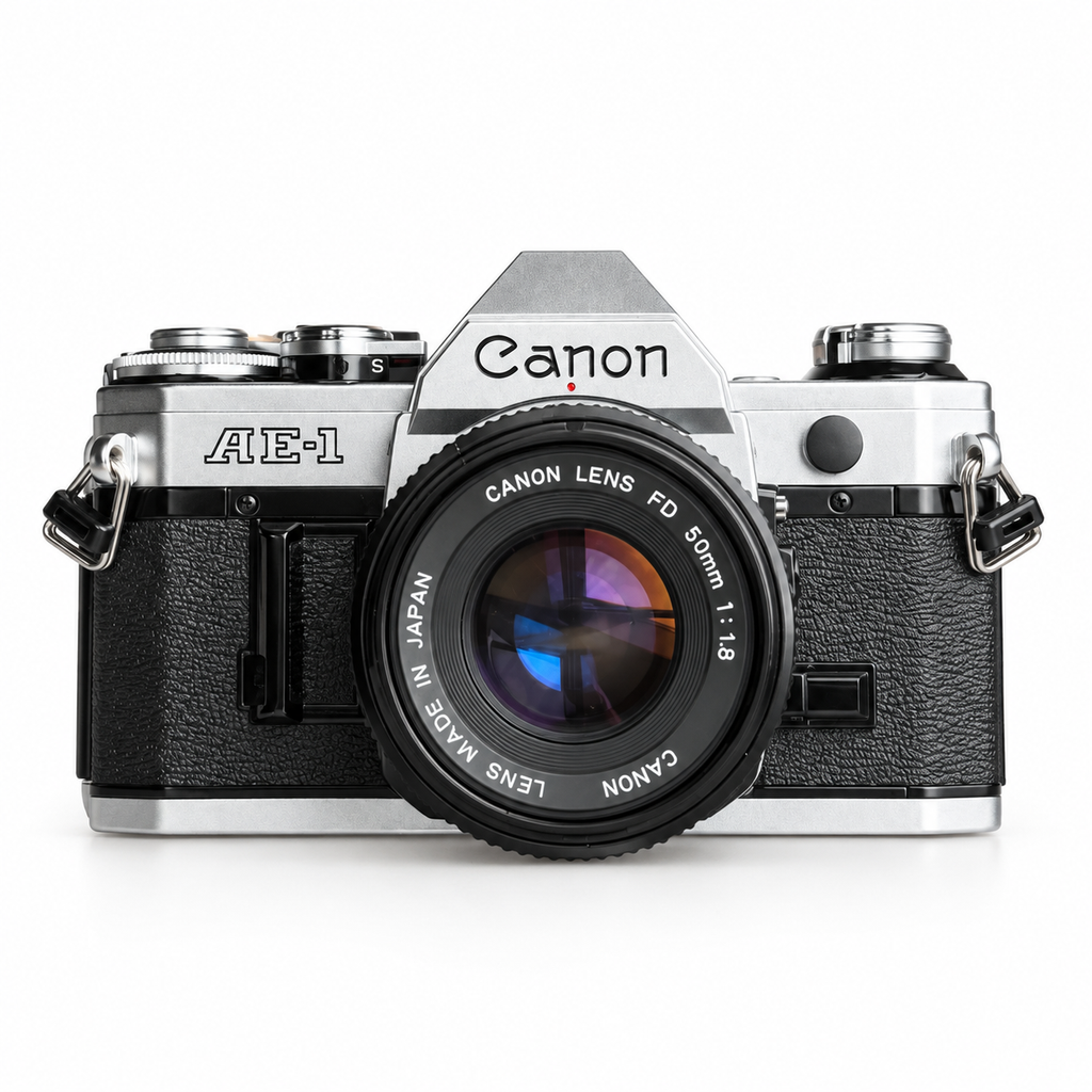 Canon AE-1 + FD 50mm f/1.8 — 1980 Winter Olympics Boxed New Old Stock